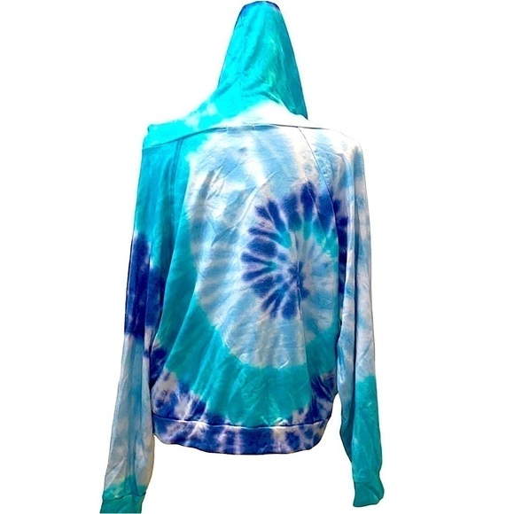 Anthropologie Blue Tie-Dye Hoodie - Picture 4 of 8
